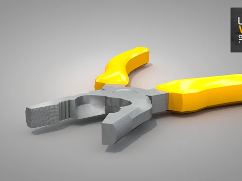 Construction Pliers Tool 3D Model