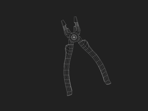 Construction Pliers Tool 3D Model