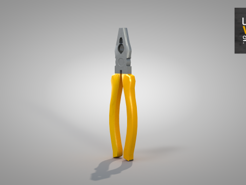 Construction Pliers Tool 3D Model