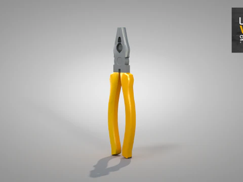 Construction Pliers Tool 3D Model