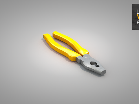 Construction Pliers Tool 3D Model