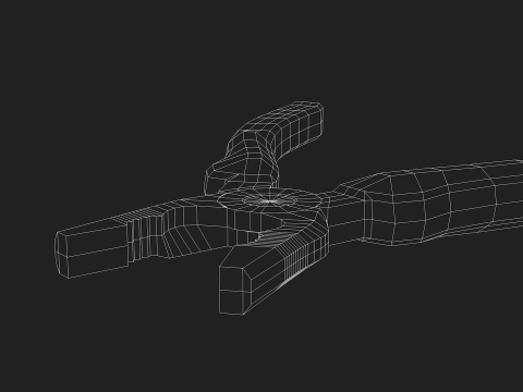 Construction Pliers Tool 3D Model