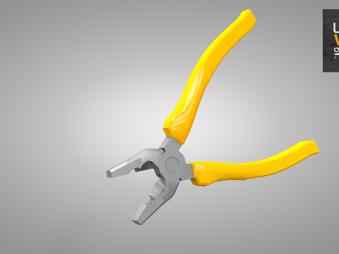 Construction Pliers Tool 3D Model