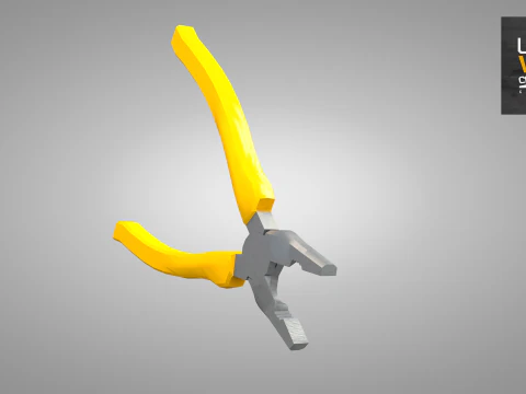 Construction Pliers Tool 3D Model