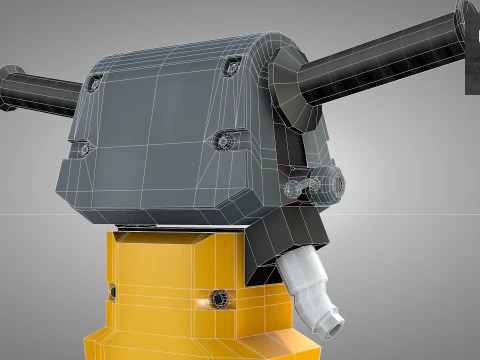 Construction Concrete Breaker 3D Model