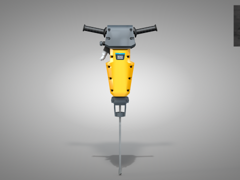 Construction Concrete Breaker 3D 模型