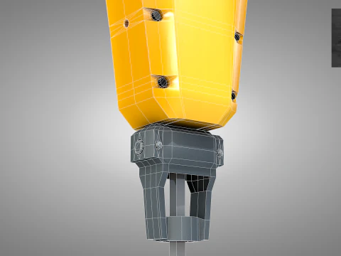 Construction Concrete Breaker 3D Model