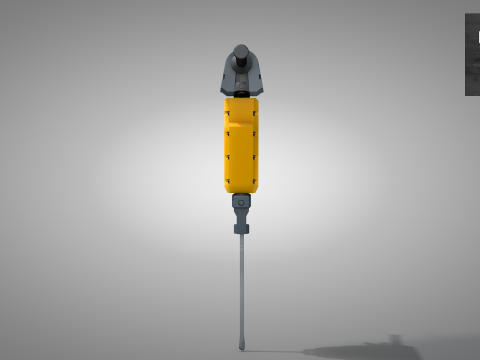 Construction Concrete Breaker 3D 模型