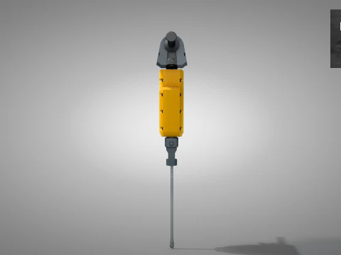 Construction Concrete Breaker 3D Model