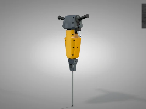 Construction Concrete Breaker 3D Model