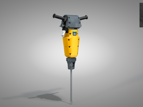 Construction Concrete Breaker 3D 模型