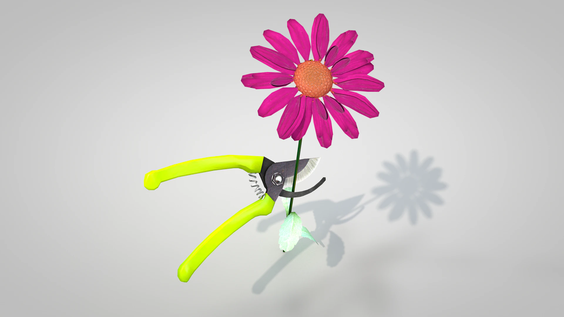 Garden Pliers 3D Model .c4d .max .obj .3ds .fbx .stl .blend 