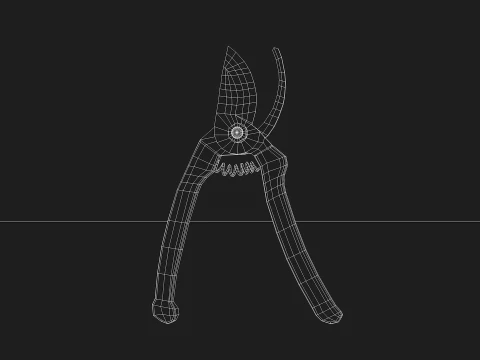 Garden Pliers 3D Model