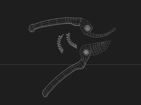 Garden Pliers 3D Model