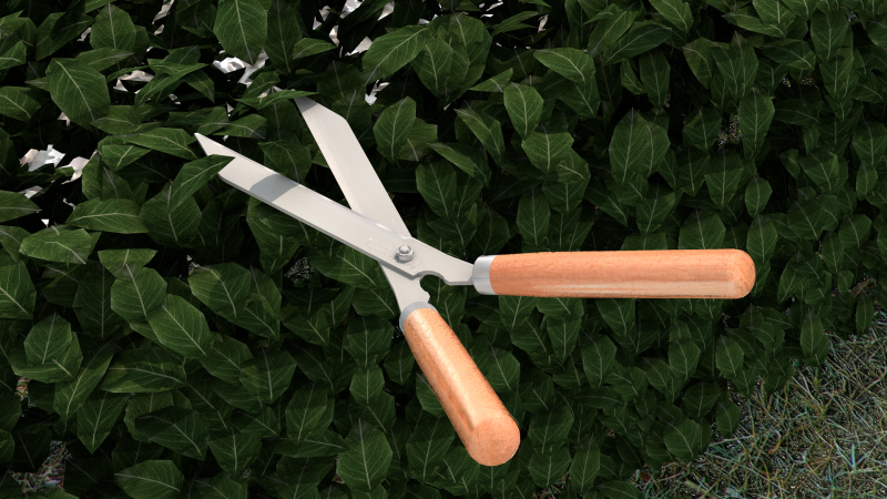 Garden Pruning Shears Model 3D .c4d .max .obj .3ds .fbx .stl .blend