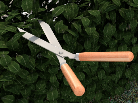 Garden Pruning Shears 3D 模型