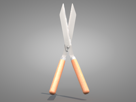 Garden Pruning Shears Model 3D