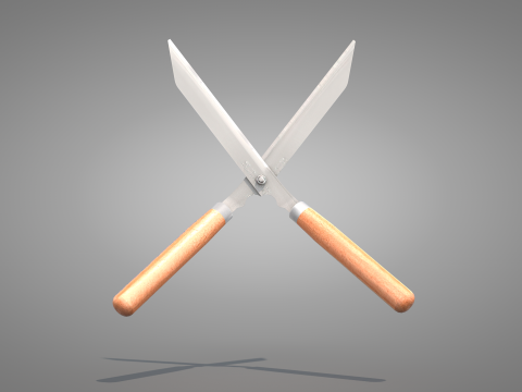 Garden Pruning Shears Model 3D