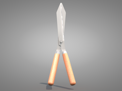Garden Pruning Shears Model 3D