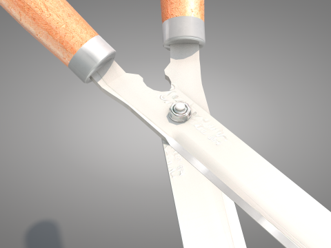 Garden Pruning Shears Model 3D