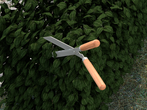 Garden Pruning Shears Model 3D