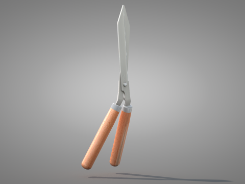 Garden Pruning Shears Model 3D