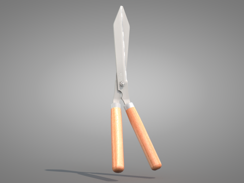 Garden Pruning Shears Model 3D