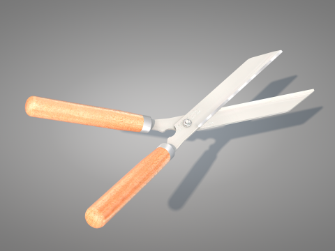 Garden Pruning Shears Model 3D