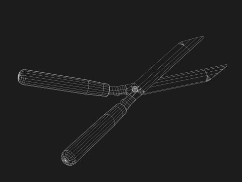 Garden Pruning Shears Model 3D