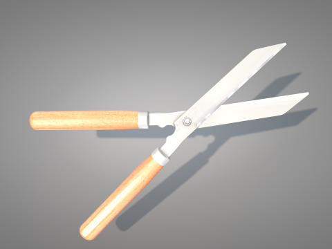 Garden Pruning Shears Model 3D
