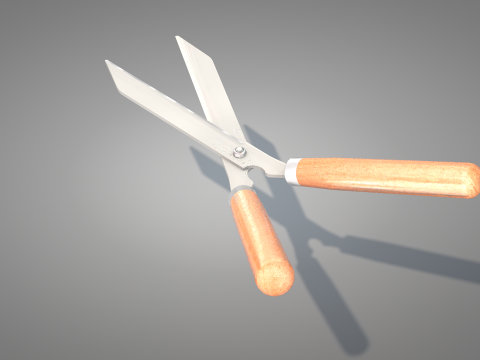 Garden Pruning Shears Model 3D