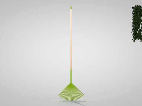 Garden Broom 3D Model
