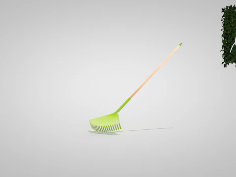 Garden Broom 3D Model