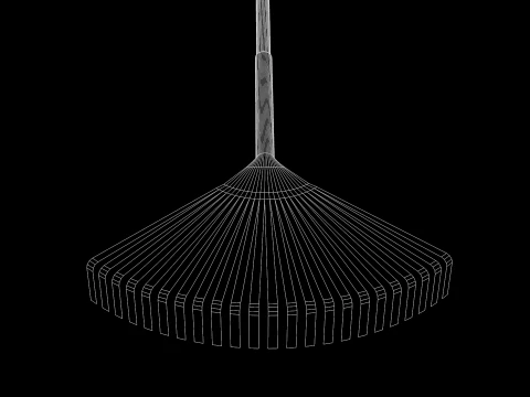 Garden Broom 3D Model