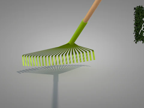 Garden Broom 3D Model