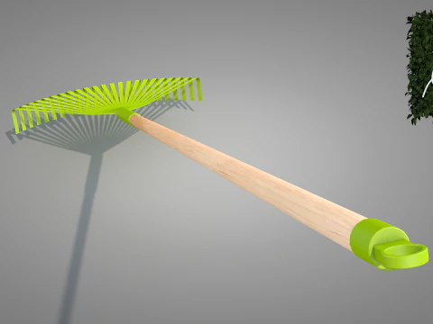 Garden Broom 3D Model