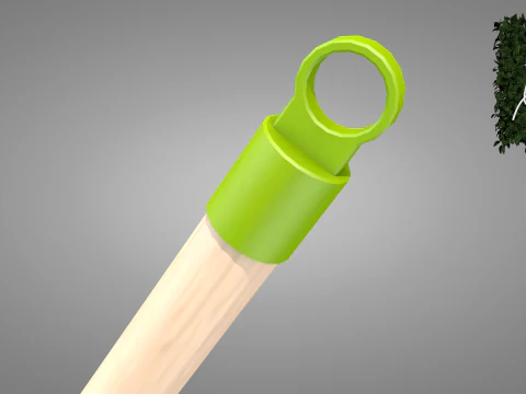 Garden Broom 3D Model