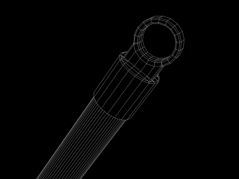 Garden Broom 3D Model