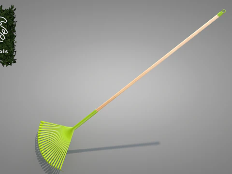 Garden Broom 3D Model