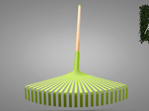 Garden Broom 3D Model