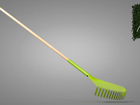 Garden Broom 3D Model