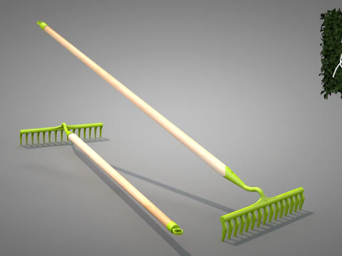 Garu Taman 15 Tines Model 3D