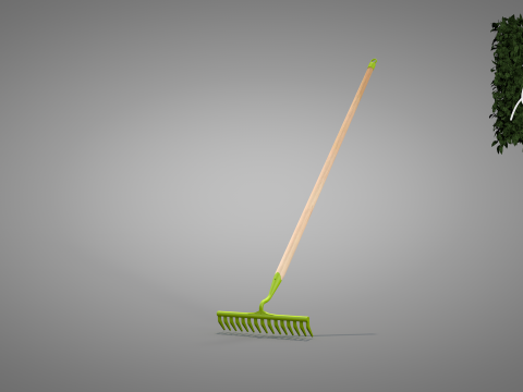 Garden Rake 15 Tines 3D Model