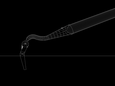 Garden Rake 15 Tines 3D Model