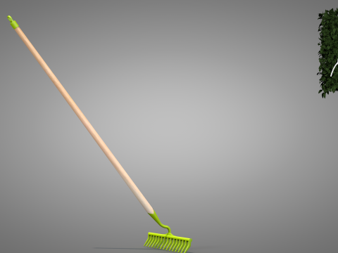 Garden Rake 15 Tines 3D Model