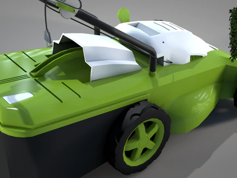Garden Lawn Mower 3D Model