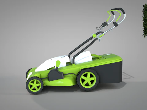 Garden Lawn Mower 3D Model