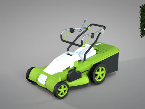 Garden Lawn Mower 3D Model