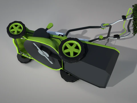 Garden Lawn Mower 3D Model
