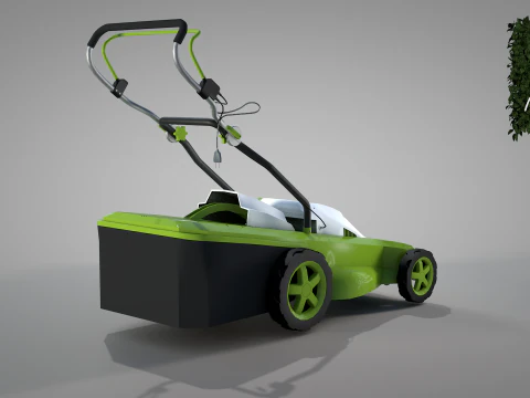 Garden Lawn Mower 3D Model